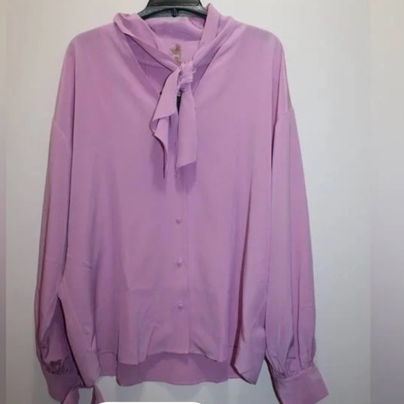 Hugo Boss pink top with bow - Picture 4 of 4